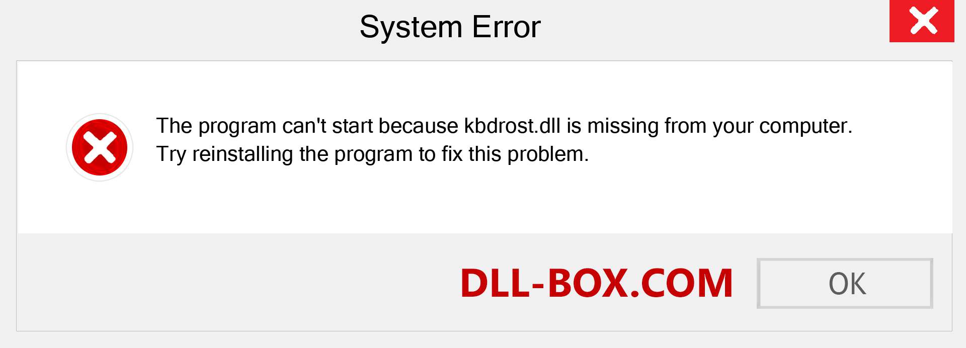  kbdrost.dll file is missing?. Download for Windows 7, 8, 10 - Fix  kbdrost dll Missing Error on Windows, photos, images
